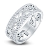 Thumbnail Image 1 of Kirk Kara Round Diamond 1/2 ct tw Wide Lace Wedding Band 18K White Gold
