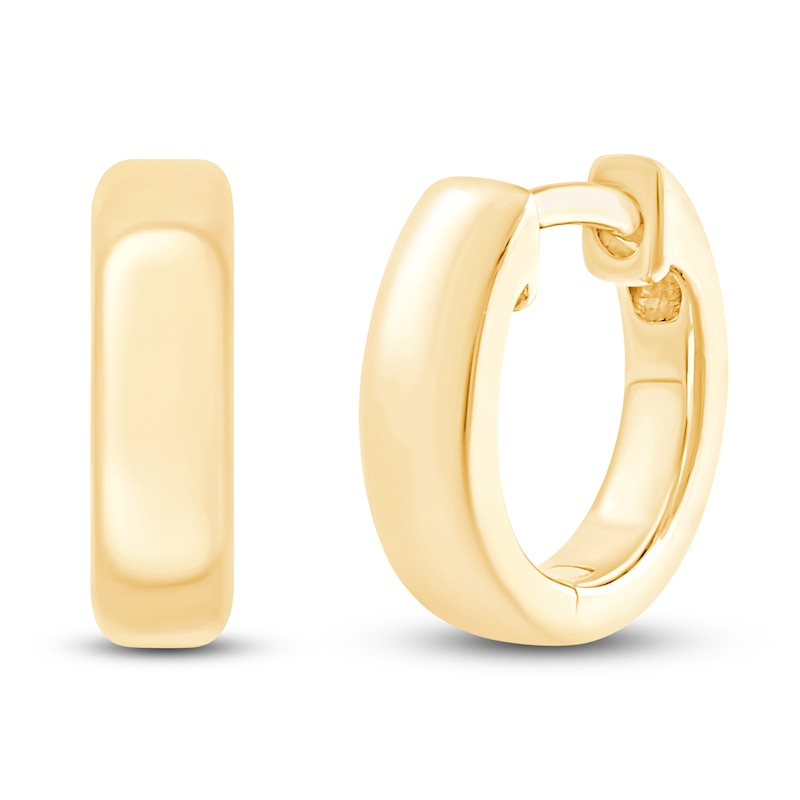 Main Image 1 of Children's Huggie Hoop Earrings 14K Yellow Gold