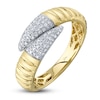 Thumbnail Image 1 of Shy Creation Diamond Bypass Tapered Ring 1/5 ct tw 14K Yellow Gold SC55026051RD