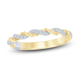 Pnina Tornai Diamond Twist Stackable Band 1/8 ct tw 14K Two-Tone Gold