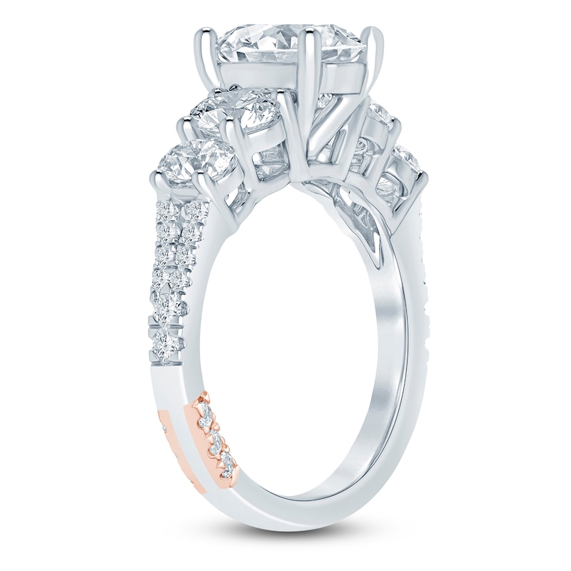 Main Image 2 of Pnina Tornai Oval-Cut Lab-Created Diamond Five-Stone Engagement Ring 2-3/4 ct tw 14K White Gold