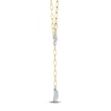 Thumbnail Image 2 of Shy Creation Multi-Diamond Y-Drop Necklace 1/2 ct tw 14K Yellow Gold 18&quot; JR55011947