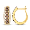 Thumbnail Image 0 of Le Vian Diamond Graduated Hoop Earrings 1 ct tw 14K Honey Gold