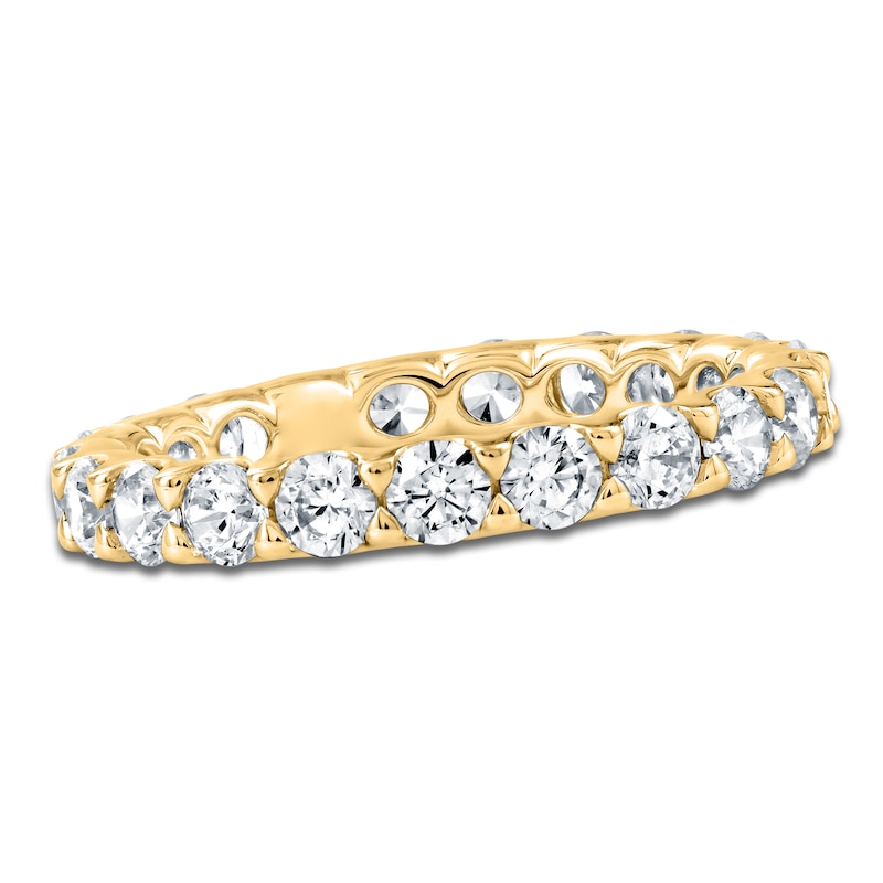 Main Image 1 of Certified Round-Cut Diamond Eternity Band 1-5/8 - 2 ct tw 14K Yellow Gold