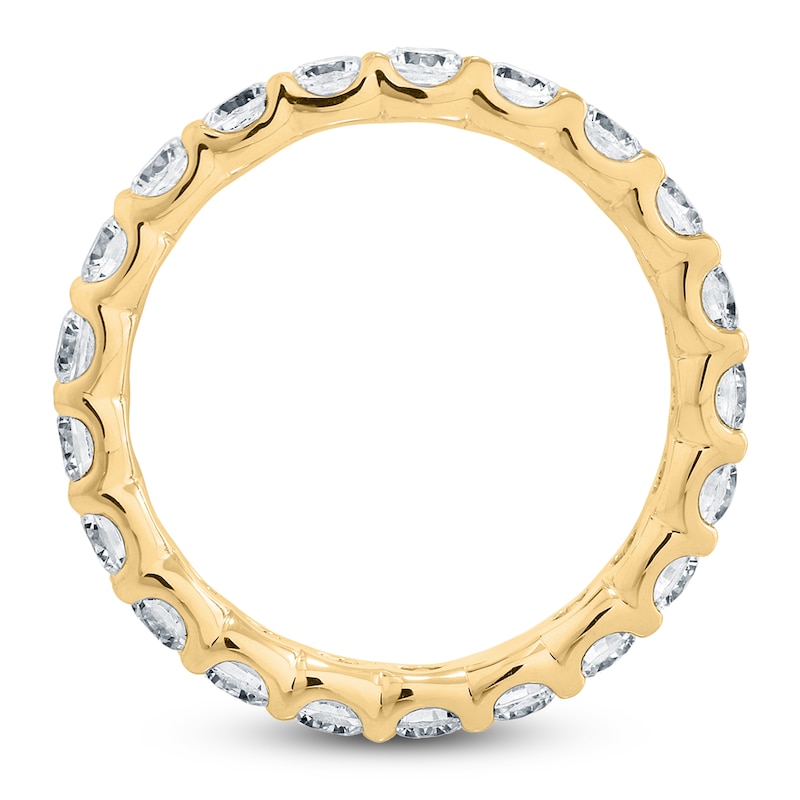 Main Image 2 of Certified Round-Cut Diamond Eternity Band 1-5/8 - 2 ct tw 14K Yellow Gold