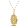 Thumbnail Image 2 of Chrysanthemum Birth Flower Diamond Necklace 1/4 ct tw 10K Yellow Gold 18&quot;