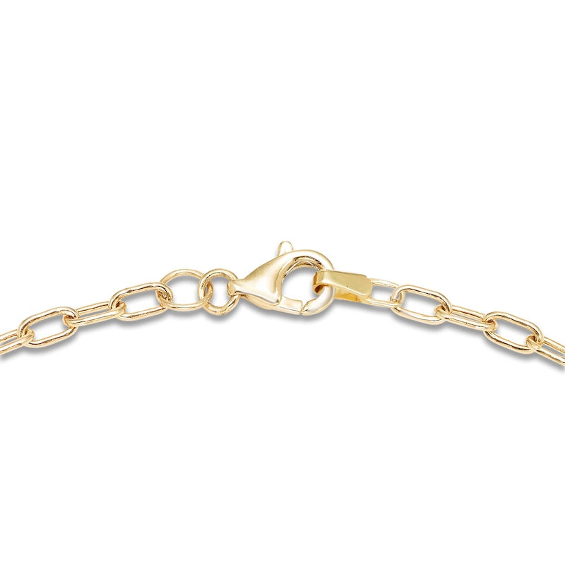 Main Image 3 of Engravable Initial Disc Bracelet 14K Yellow Gold 7.25&quot;