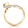 Thumbnail Image 2 of J'Lure Lab-Created Diamond Contour Wedding Band 1/5 ct tw 18K Yellow Gold