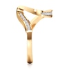 Thumbnail Image 3 of J'Lure Lab-Created Diamond Contour Wedding Band 1/5 ct tw 18K Yellow Gold