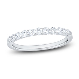 Round-Cut Lab-Diamond Anniversary Ring 1/2 ct tw 14K White Gold