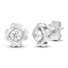 Thumbnail Image 2 of Unspoken Diamond Solitaire Stud Earrings 1/4 ct tw 14K White Gold (I1/I)