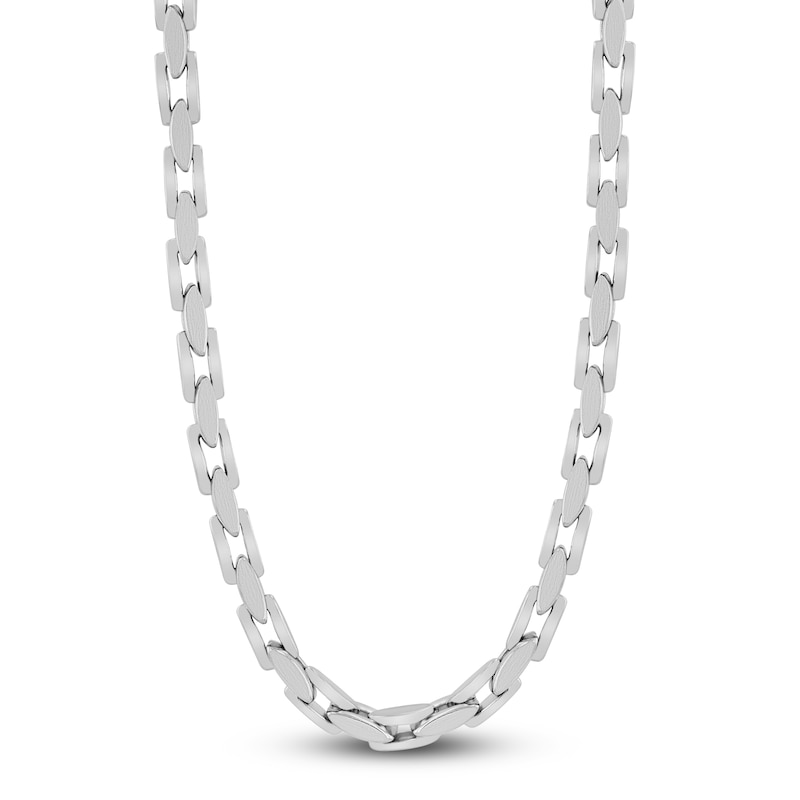 Main Image 1 of Men's Link Necklace Stainless Steel 24&quot;