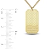 Thumbnail Image 4 of Men's Name & Initial Dog Tag Necklace 10K Yellow Gold 22&quot;