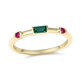 Color Stone Stackable Ring