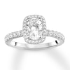 Thumbnail Image 4 of Diamond Ring Setting 1/2 carat tw Round 14K White Gold