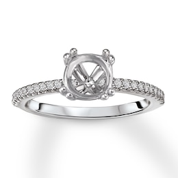 Diamond Engagement Ring Setting 1/6 ct tw Round 14K White Gold