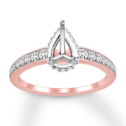 Diamond Ring Setting 1/3 carat tw 14K Two-tone Gold