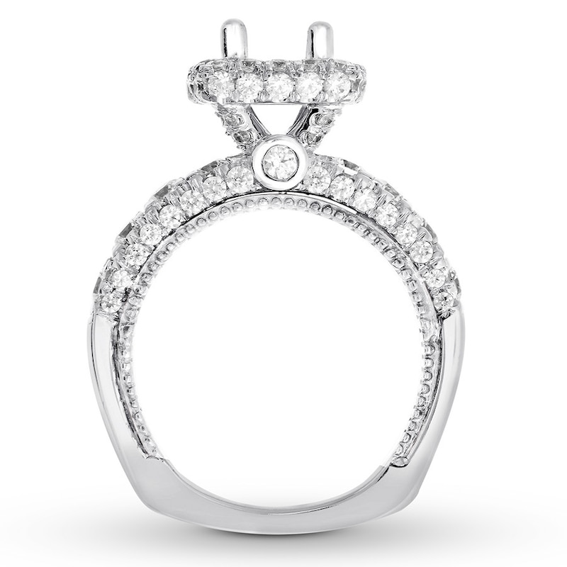 Main Image 2 of Diamond Ring Setting 1-3/4 ct tw Round 18K White Gold