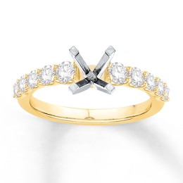 Diamond Engagement Ring Setting 3/4 ct tw Round 14K Gold