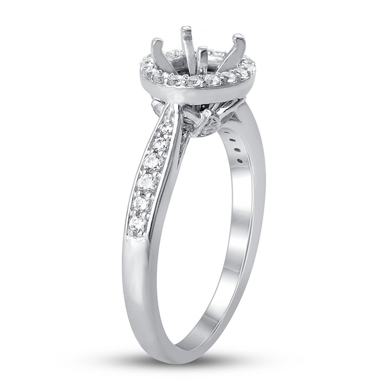 Main Image 2 of Diamond Ring Setting 1/3 ct tw Round Platinum