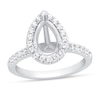 Thumbnail Image 1 of Diamond Ring Setting 1/2 ct tw Round-cut 14K White Gold