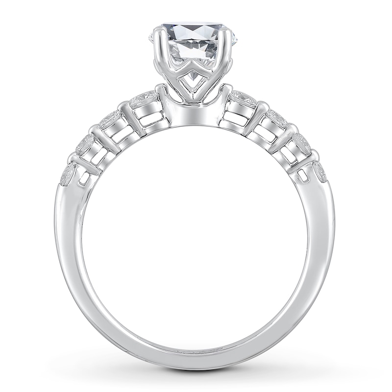 Main Image 2 of Diamond Engagement Ring Setting 1/3 ct tw Round 14K White Gold