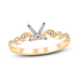 Diamond Ring Setting 1/15 ct tw Round 14K Yellow Gold