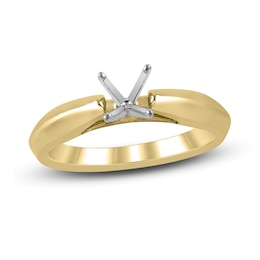 Solitaire Ring Setting 14K Yellow Gold