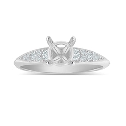 Diamond Ring Setting 1/6 ct tw Round 14K White Gold