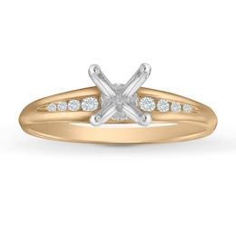 Diamond Ring Setting 1/8 ct tw Round 14K Yellow Gold