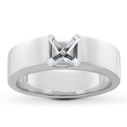 Engagement Ring Setting 14K White Gold 5.5mm