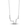 Thumbnail Image 2 of Diamond Pisces Constellation Necklace 1/6 ct tw Round 14K White Gold