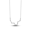 Thumbnail Image 3 of Diamond Pisces Constellation Necklace 1/6 ct tw Round 14K White Gold