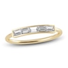 Thumbnail Image 1 of Juliette Maison Natural White Sapphire Baguette Bar Ring 10K Yellow Gold