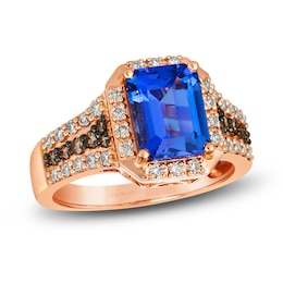 Le Vian Natural Tanzanite Ring 5/8 ct tw Diamonds 14K Strawberry Gold