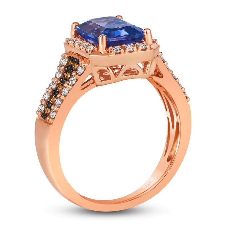 Main Image 3 of Le Vian Natural Tanzanite Ring 5/8 ct tw Diamonds 14K Strawberry Gold