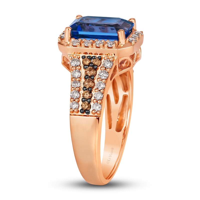 Main Image 4 of Le Vian Natural Tanzanite Ring 5/8 ct tw Diamonds 14K Strawberry Gold