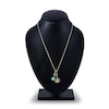 Thumbnail Image 2 of Charm'd by Lulu Frost Freshwater Cultured Pearl Star & Natural Turquoise Birthstone Charm 18&quot; Box Chain Necklace Set 10K Yellow Gold