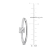 Thumbnail Image 2 of Y-Knot Diamond Hoop Earrings 3/8 ct tw Round 14K White Gold