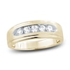 Thumbnail Image 0 of Men's Diamond Wedding Band 1/2 ct tw Round 14K Yellow Gold