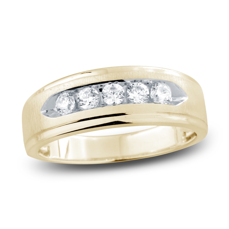 Men's Diamond Wedding Band 1/2 ct tw Round 14K Yellow Gold | Jared