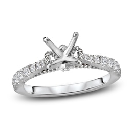 Diamond Engagement Ring Setting 1/3 ct tw Round 14K White Gold