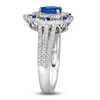 Thumbnail Image 2 of Le Vian Natural Sapphire & Diamond Ring 1/2 ct tw Platinum