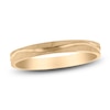 Thumbnail Image 1 of Men's Textured Wave Wedding Band 14K Yellow Gold 3mm