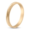 Thumbnail Image 2 of Men's Textured Wave Wedding Band 14K Yellow Gold 3mm