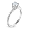 Thumbnail Image 1 of Certified Round Diamond Solitaire Engagement Ring 1/2 ct tw 14K White Gold (I/I1)