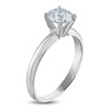 Thumbnail Image 1 of Certified Round Diamond Solitaire Engagement Ring 1 ct tw 14K White Gold (I/I1)