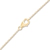 Thumbnail Image 3 of Children's Diamond Solitaire Flower Necklace 1/20 ct tw 14K Yellow Gold 13&quot;