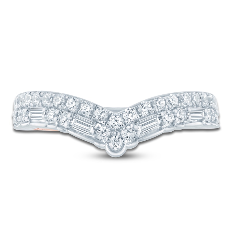 Main Image 3 of Pnina Tornai Baguette & Round-Cut Diamond Chevron Ring 5/8 ct tw 14K White Gold