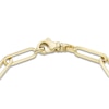 Thumbnail Image 2 of Engravable Three-Bar Paperclip Chain Bracelet 14K Yellow Gold 7.5&quot;